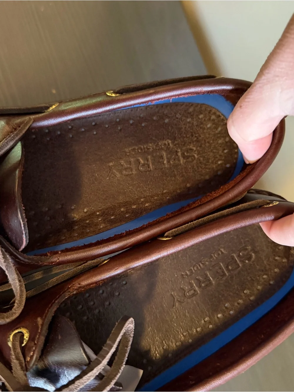 Sperry Men’s DarK Brown Leather Boat Shoes